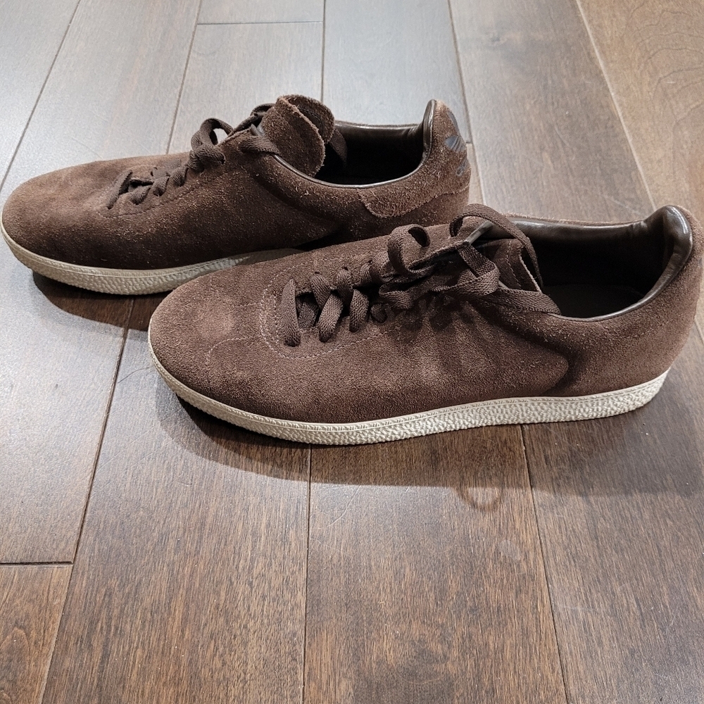 Adidas Vintage Originals Brown Suede Gazelles Sneakers size 7.5 - Picture 4 of 12